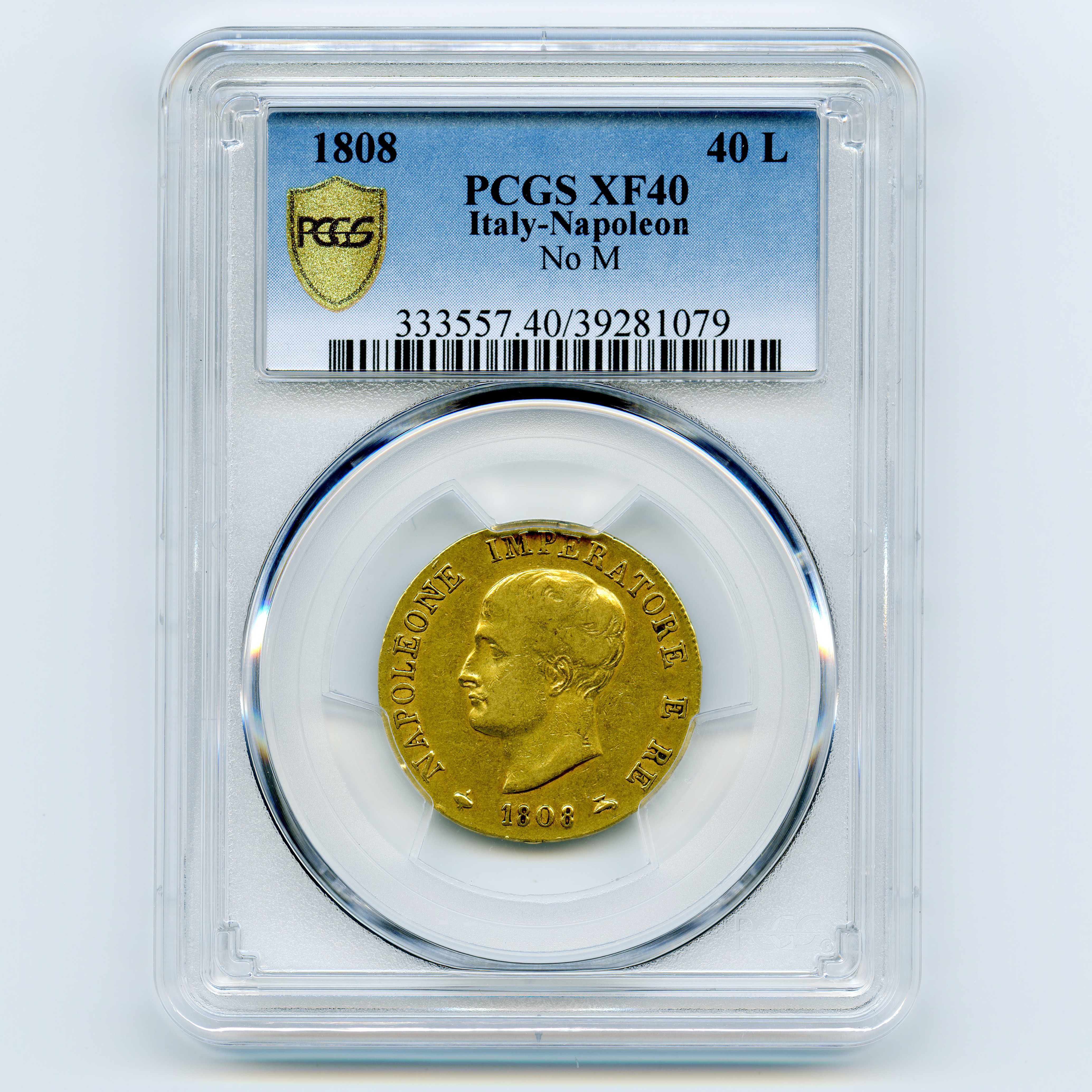 Italie - 40 Lire - 1808 avers Italie - 40 Lire - 1808 avers