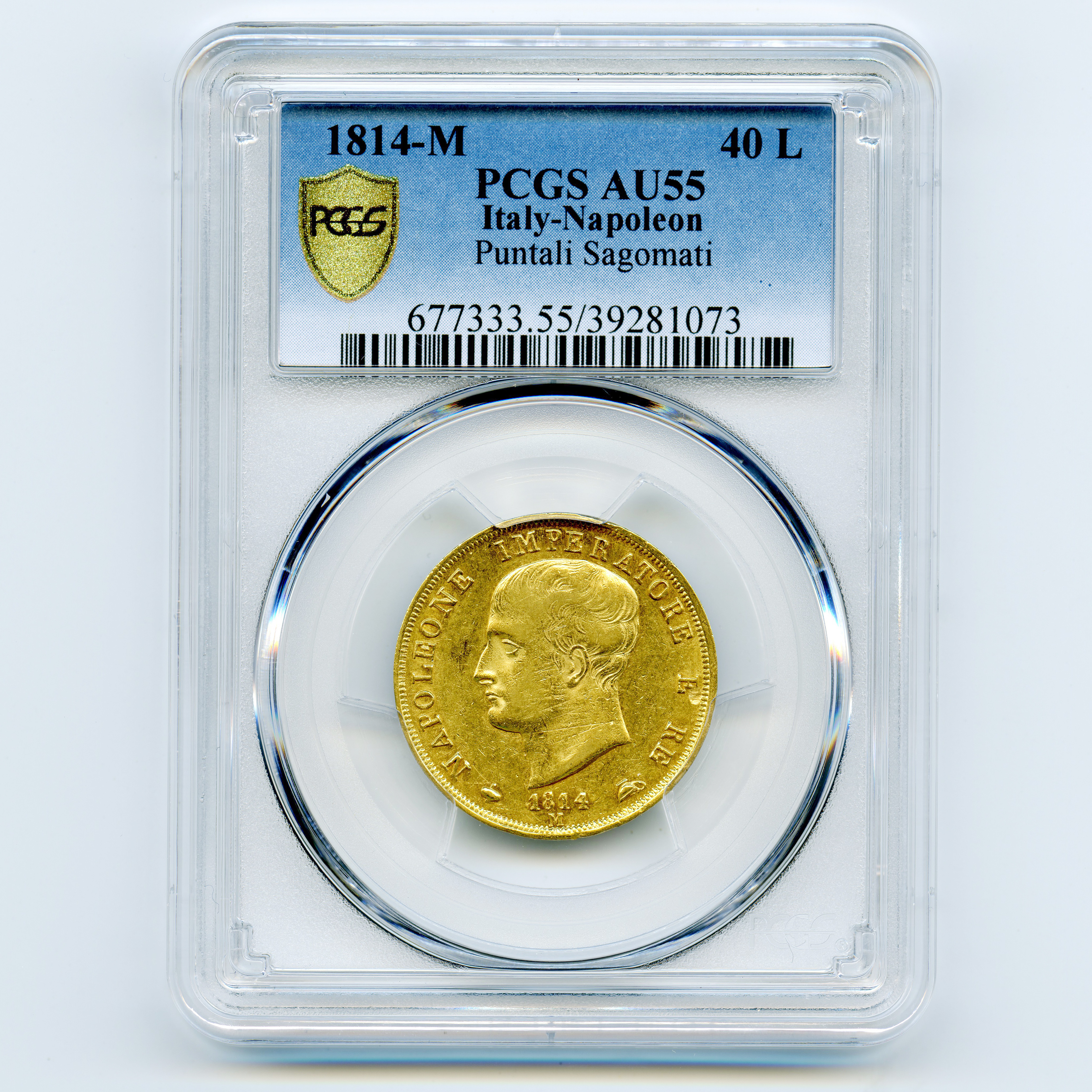 Italie - 40 Lire - 1814 M avers Italie - 40 Lire - 1814 M avers