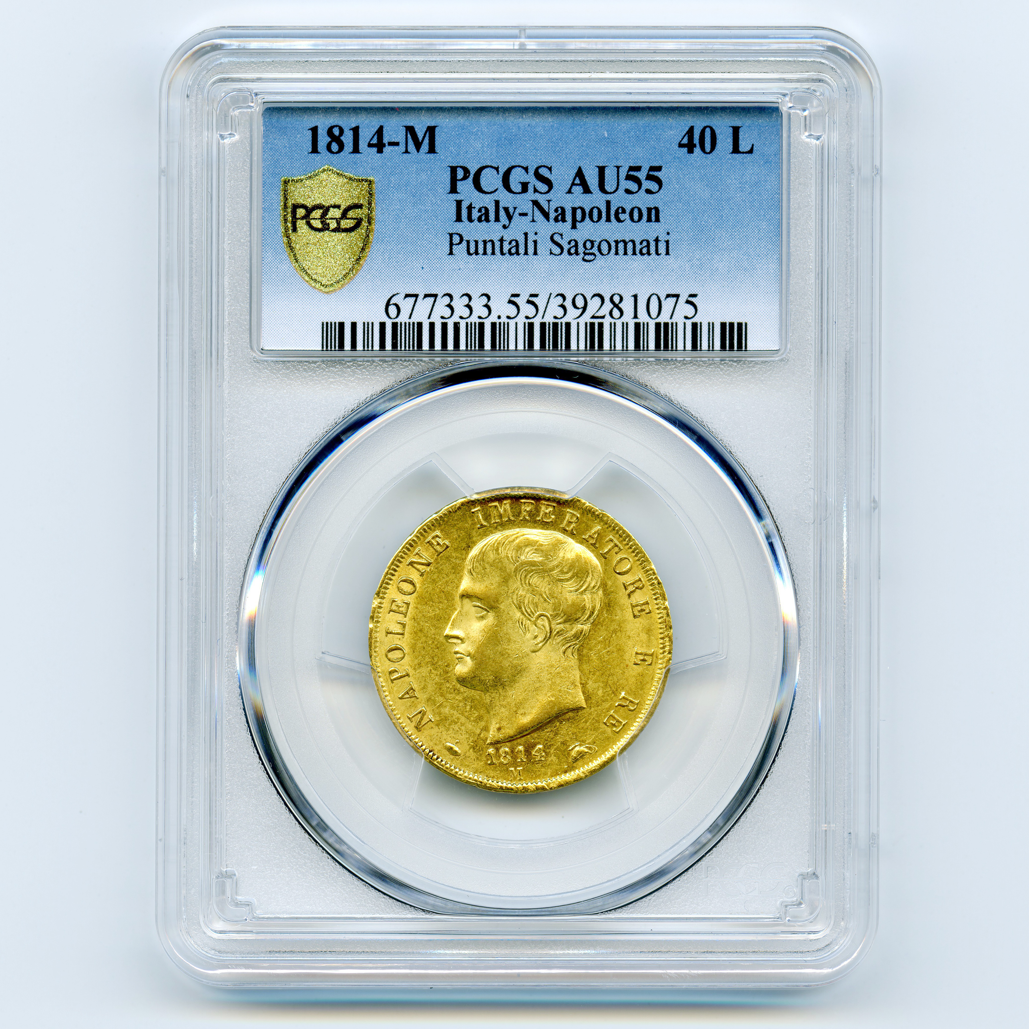 Italie - 40 Lire - 1814 M avers Italie - 40 Lire - 1814 M avers