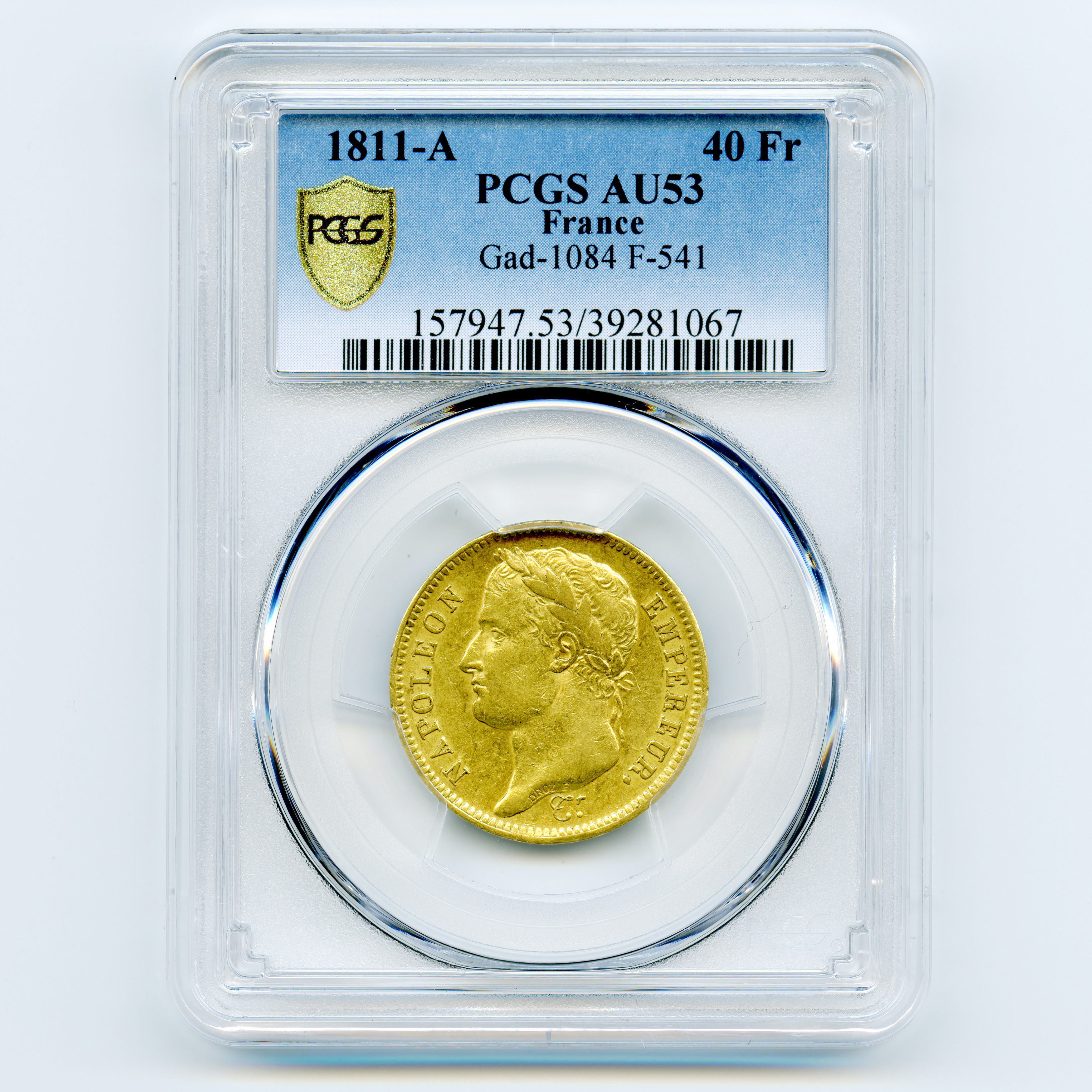 Napoléon Ier - 40 Francs - 1811 A avers Napoléon Ier - 40 Francs - 1811 A avers