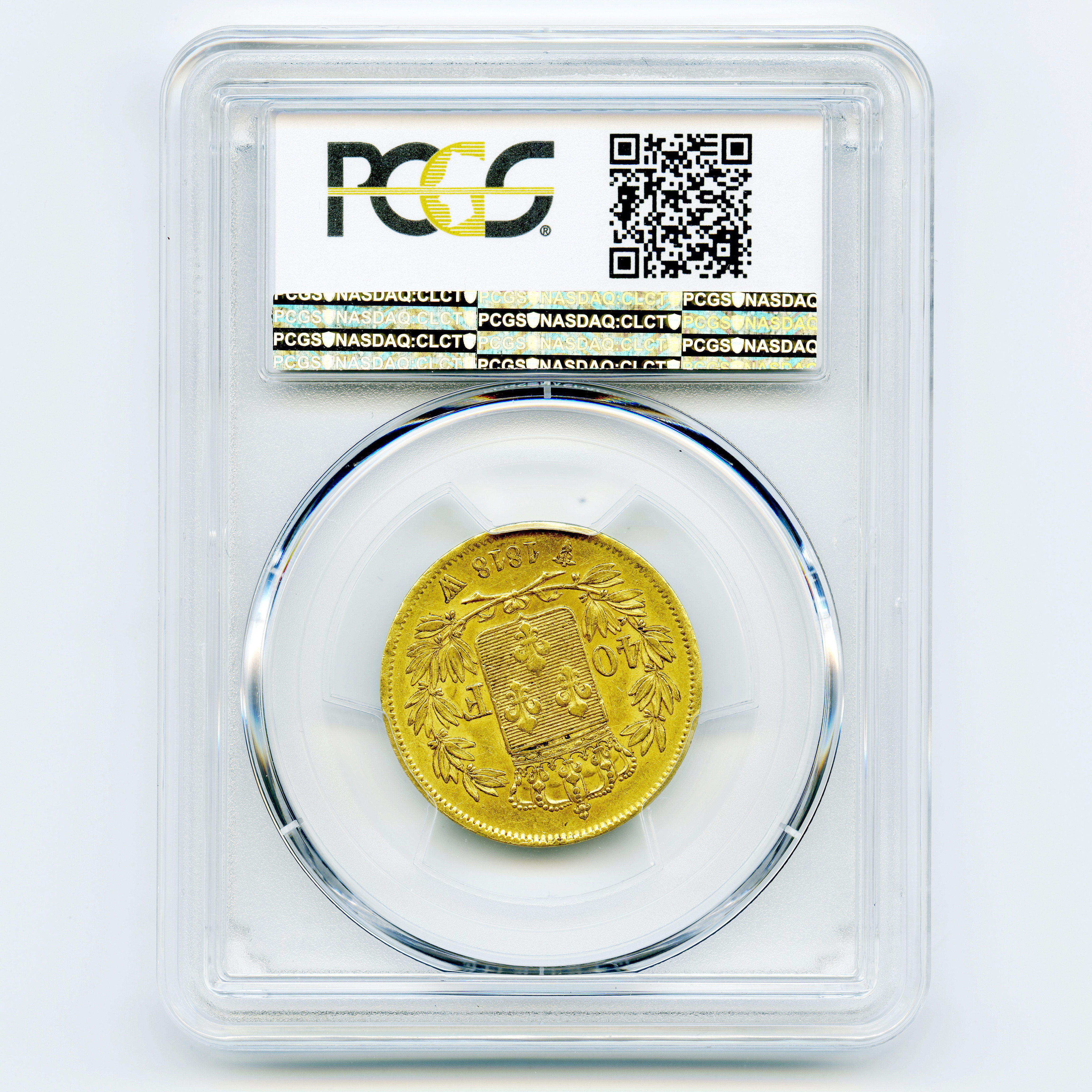 Louis XVIII - 40 Francs - 1818 W revers Louis XVIII - 40 Francs - 1818 W revers