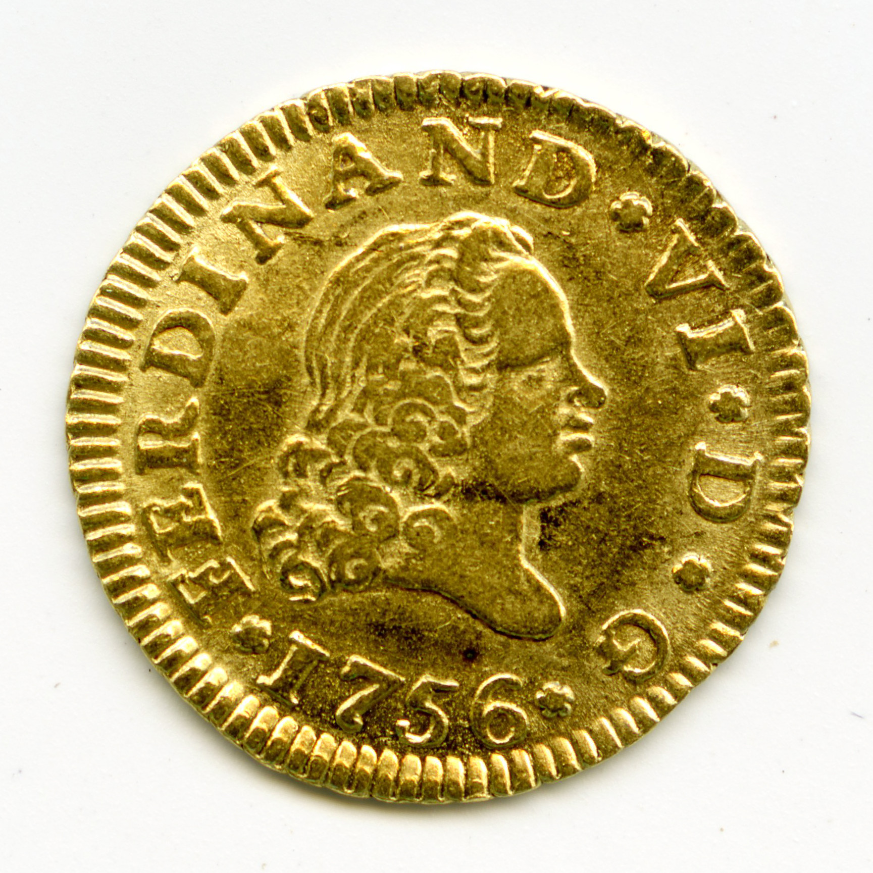 Espagne - 1/2 Escudo - 1756 M avers Espagne - 1/2 Escudo - 1756 M avers