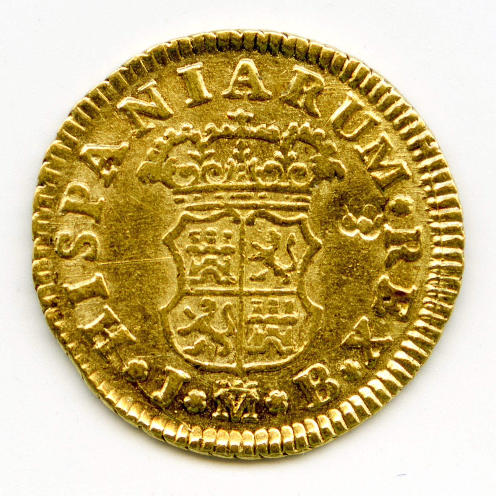 Espagne - 1/2 Escudo - 1756 M revers Espagne - 1/2 Escudo - 1756 M revers