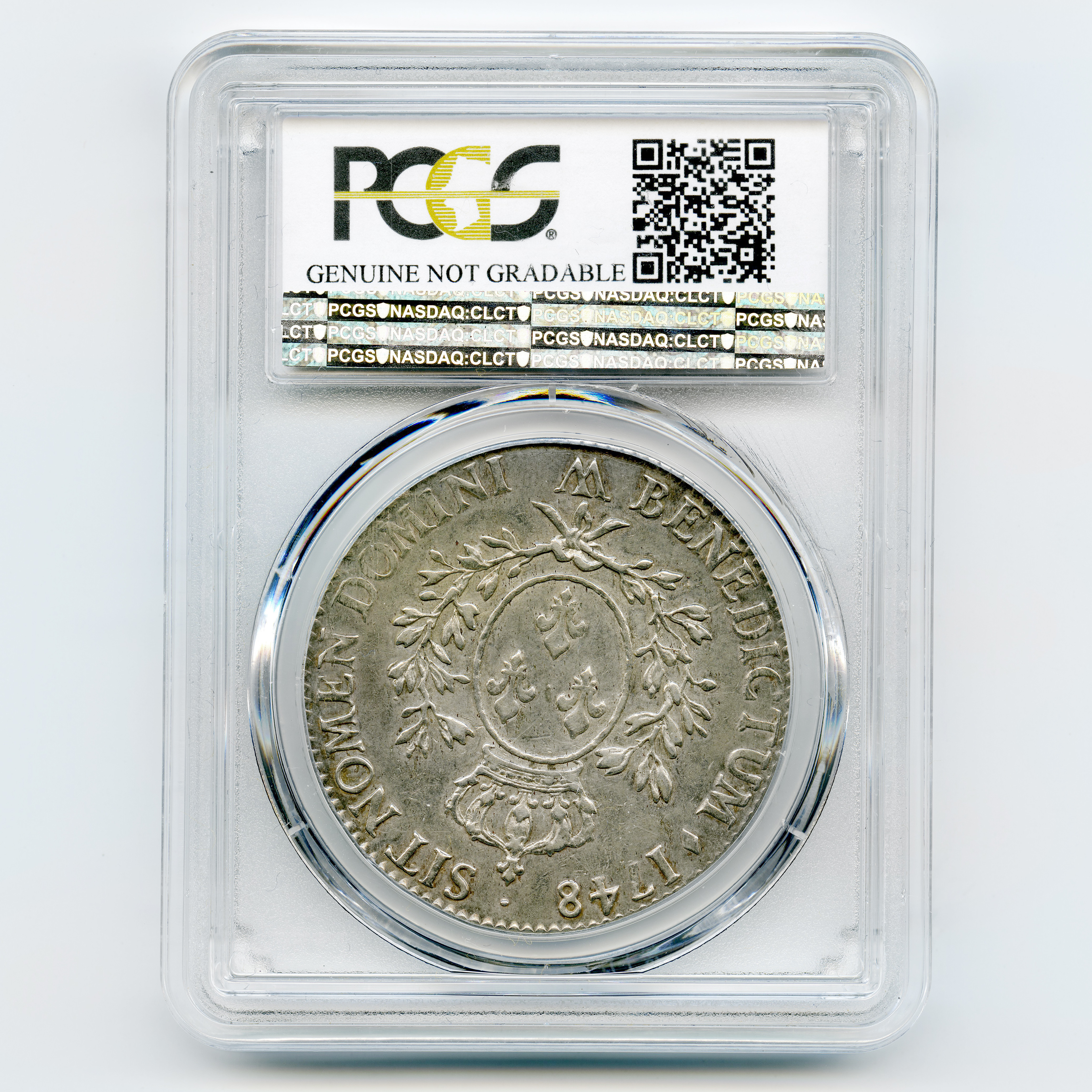 Louis XV - Ecu au bandeau - 1748 W revers Louis XV - Ecu au bandeau - 1748 W revers