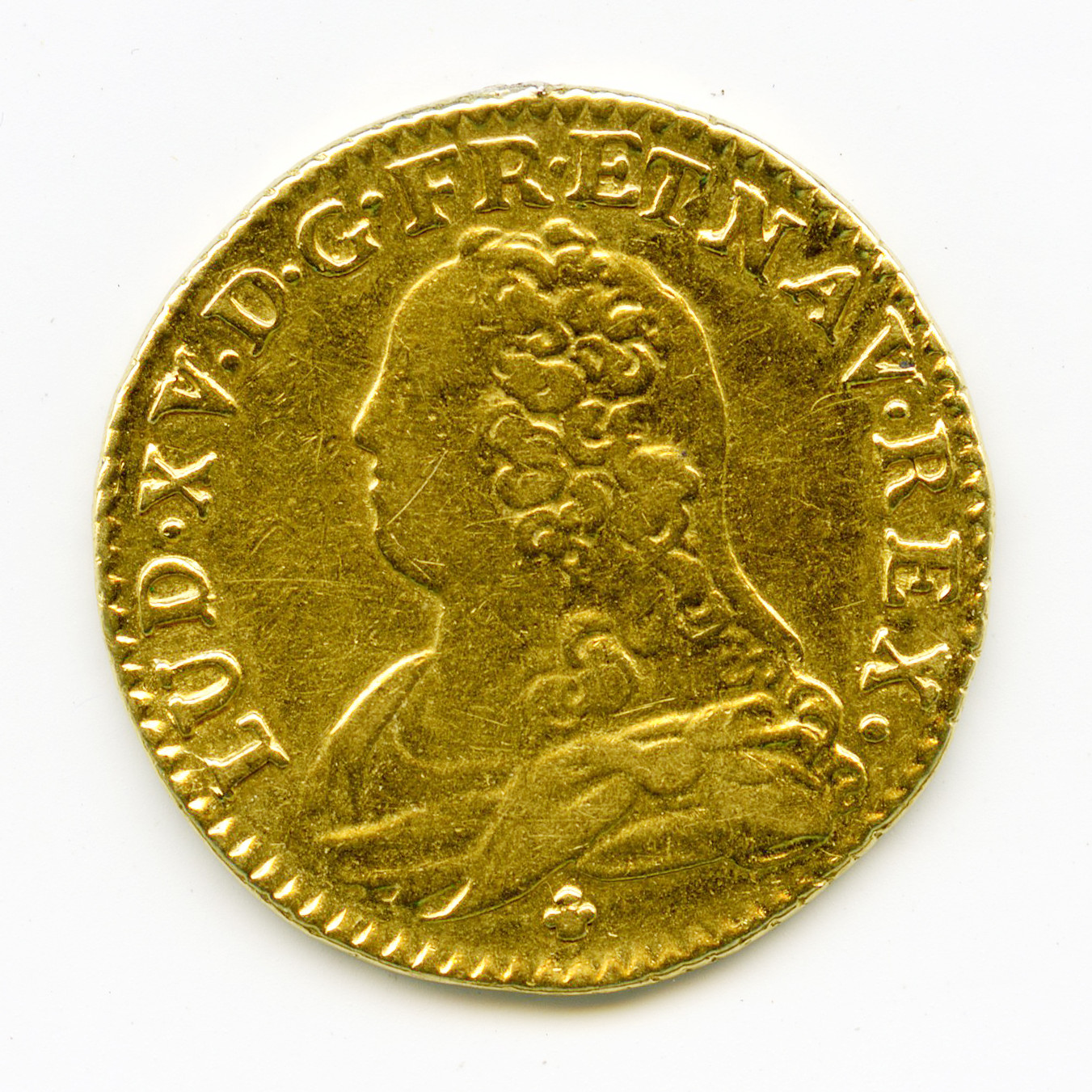 Louis XV - Louis d'or aux Lunettes - 1730 K avers Louis XV - Louis d'or aux Lunettes - 1730 K avers