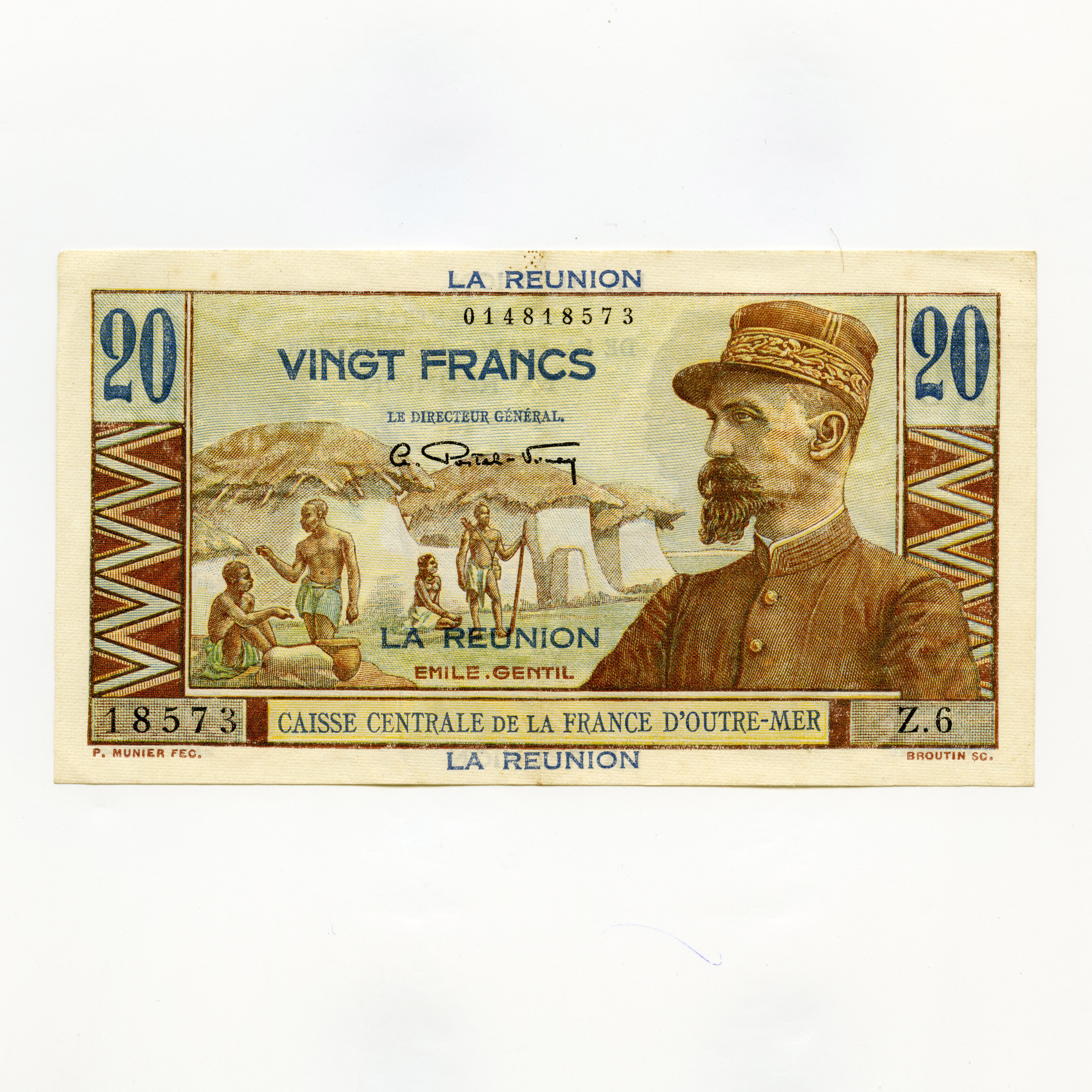 Outre-Mer - La Réunion - 20 Francs - 18573 avers