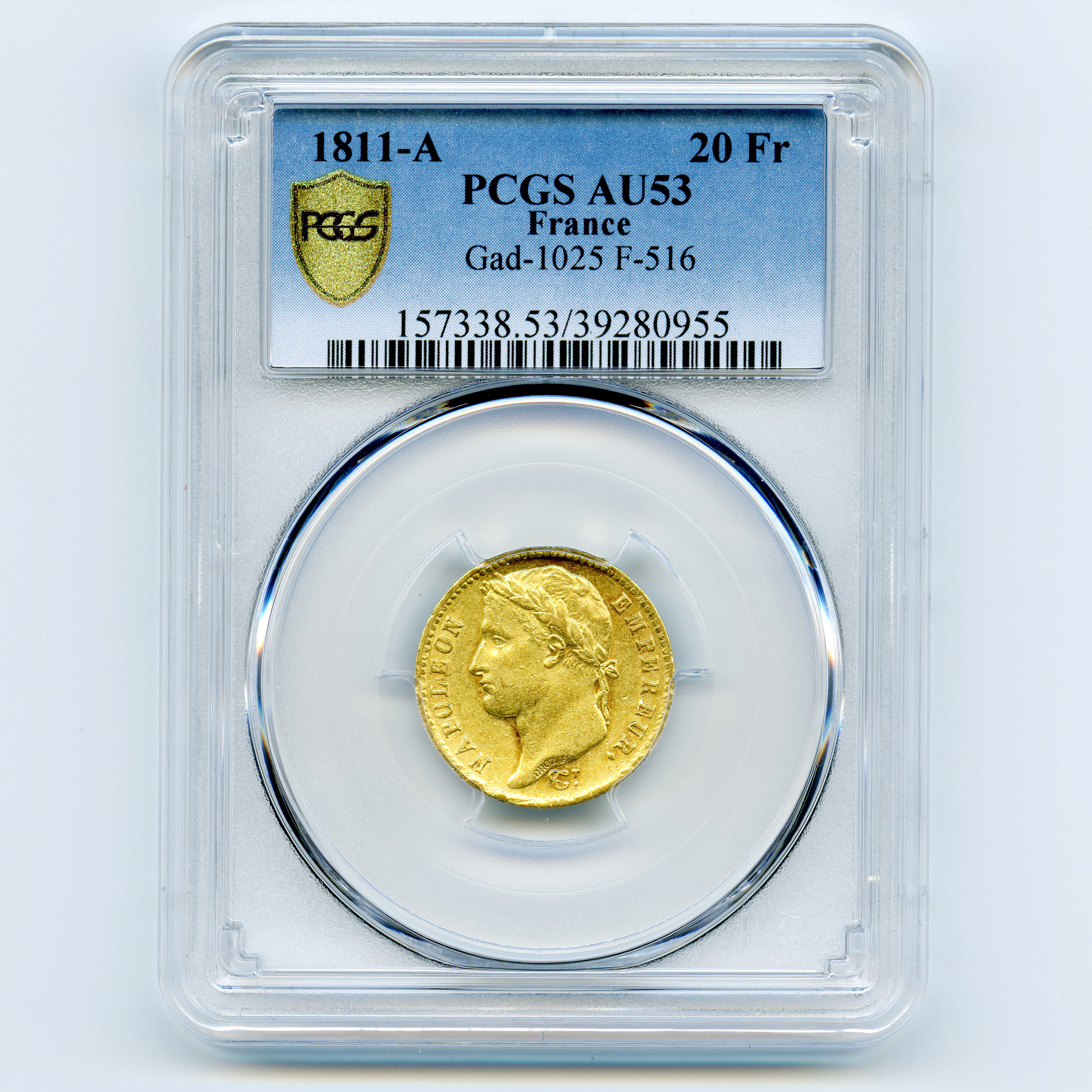 Napoléon Ier - 20 Francs - 1811 A avers Napoléon Ier - 20 Francs - 1811 A avers