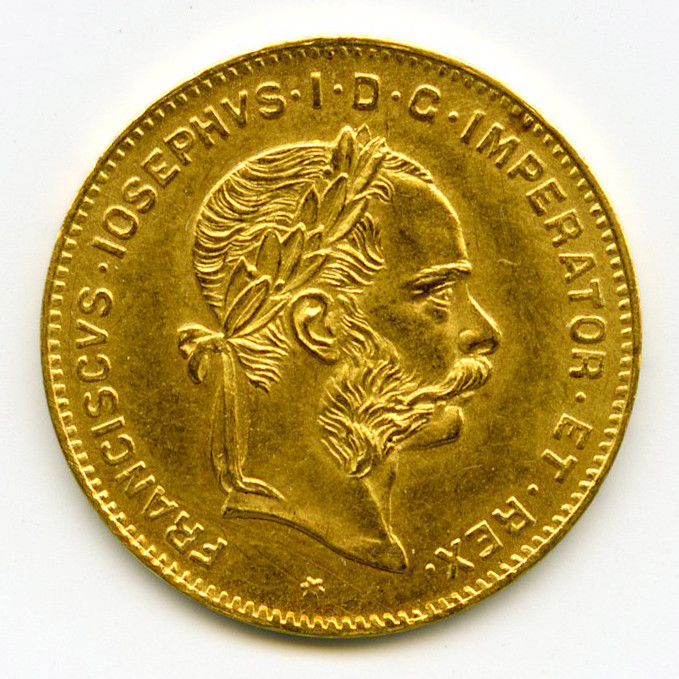 Autriche - 4 Fl - 10 Francs - 1892 avers