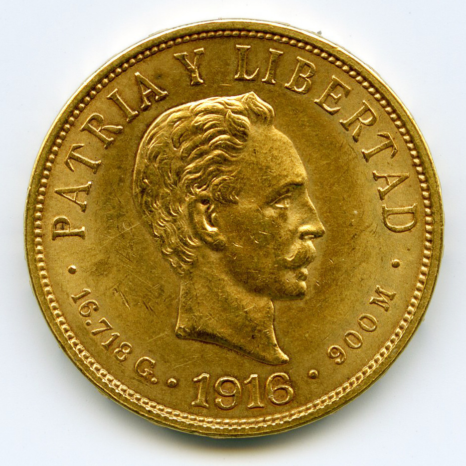 Cuba - 10 Pesos - 1916 avers Cuba - 10 Pesos - 1916 avers