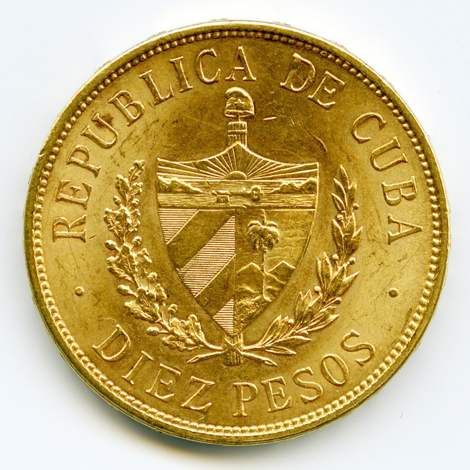 Cuba - 10 Pesos - 1916 revers Cuba - 10 Pesos - 1916 revers