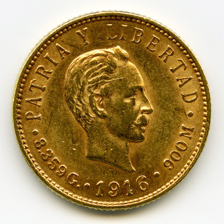 Cuba - 5 Pesos - 1916 avers