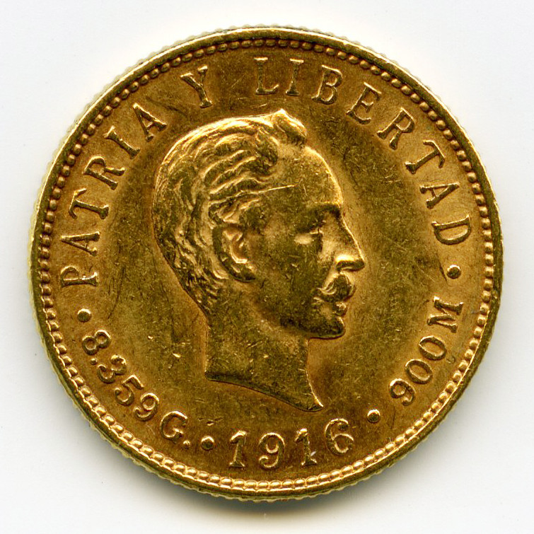 Cuba - 5 Pesos - 1916 avers Cuba - 5 Pesos - 1916 avers
