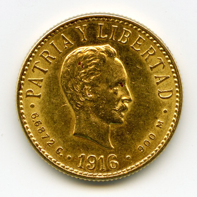 Cuba - 4 Pesos - 1916 avers