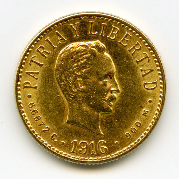 Cuba - 4 Pesos - 1916 avers Cuba - 4 Pesos - 1916 avers