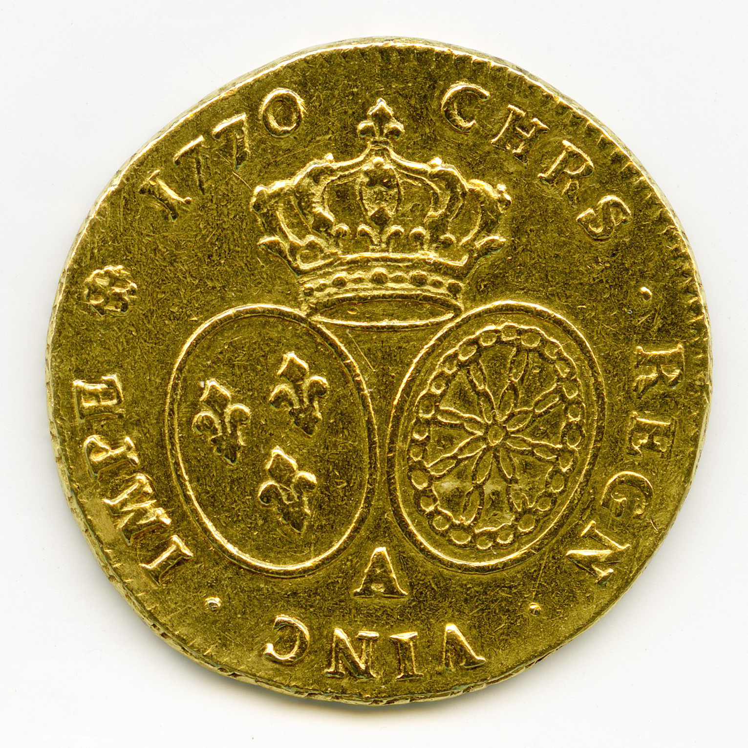Louis XV - Double Louis d'or au bandeau - 1770 A revers Louis XV - Double Louis d'or au bandeau - 1770 A revers