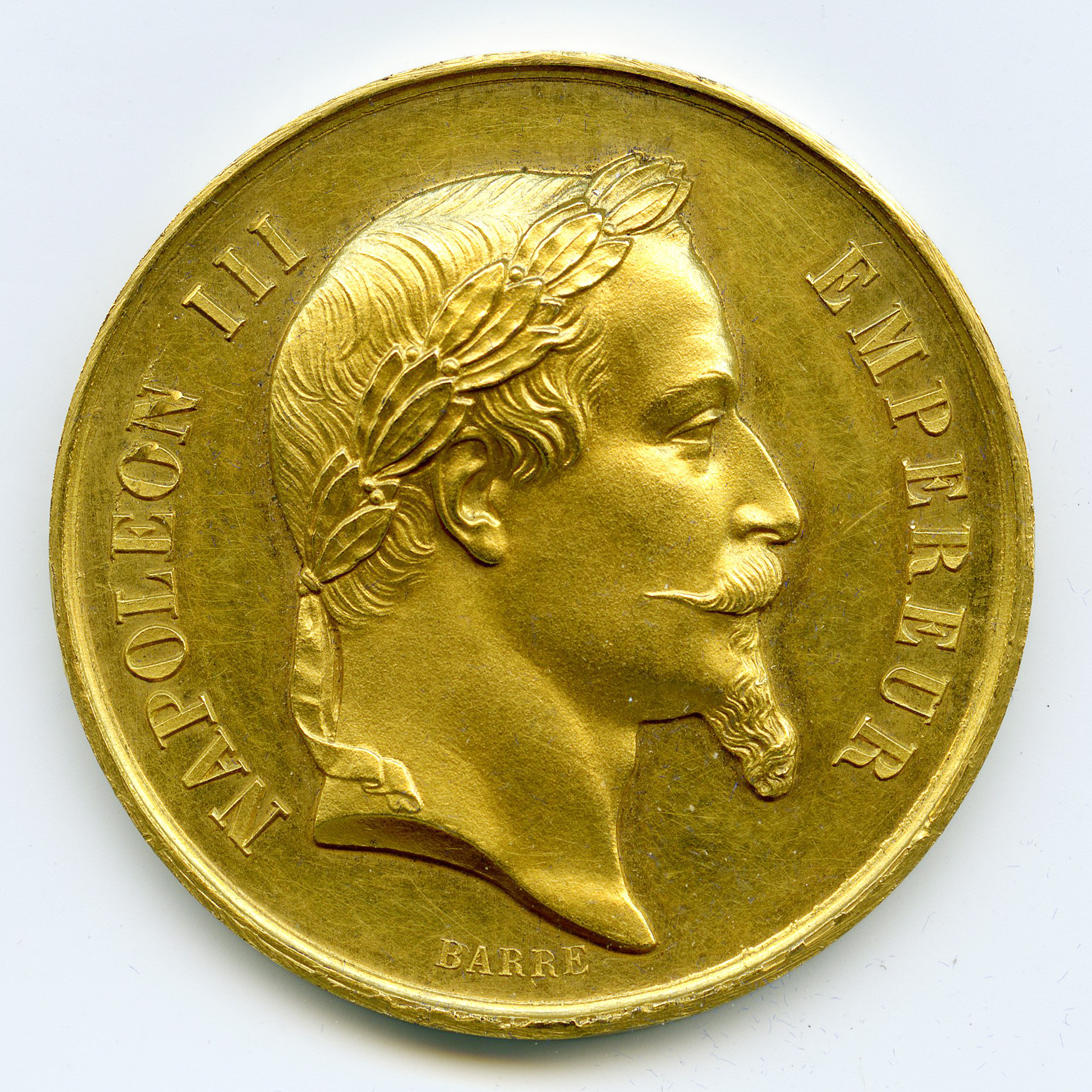 Napoléon III - Médaille Agricole - 1866 avers Napoléon III - Médaille Agricole - 1866 avers