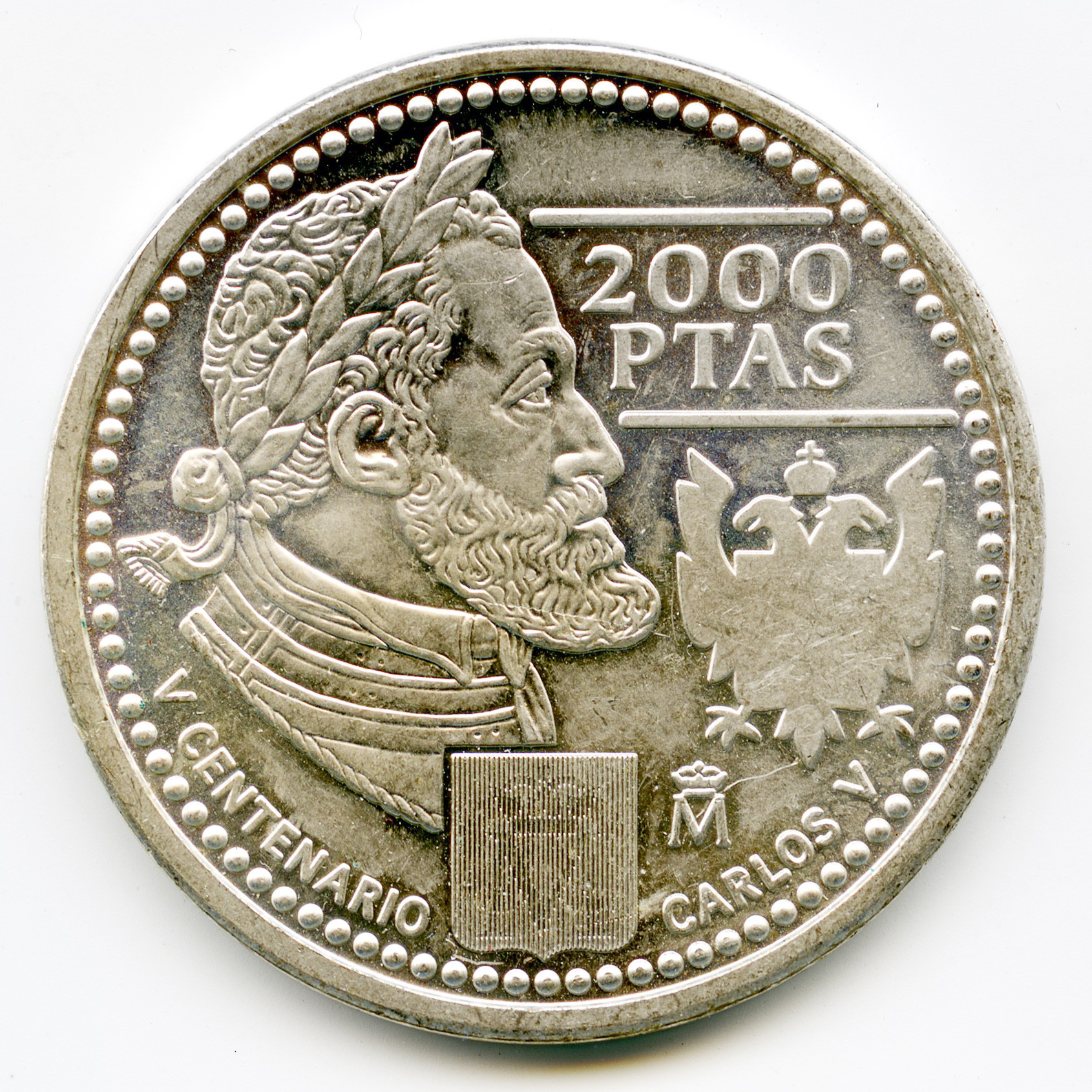 Espagne - 2000 Pesetas - 2000 M revers Espagne - 2000 Pesetas - 2000 M revers