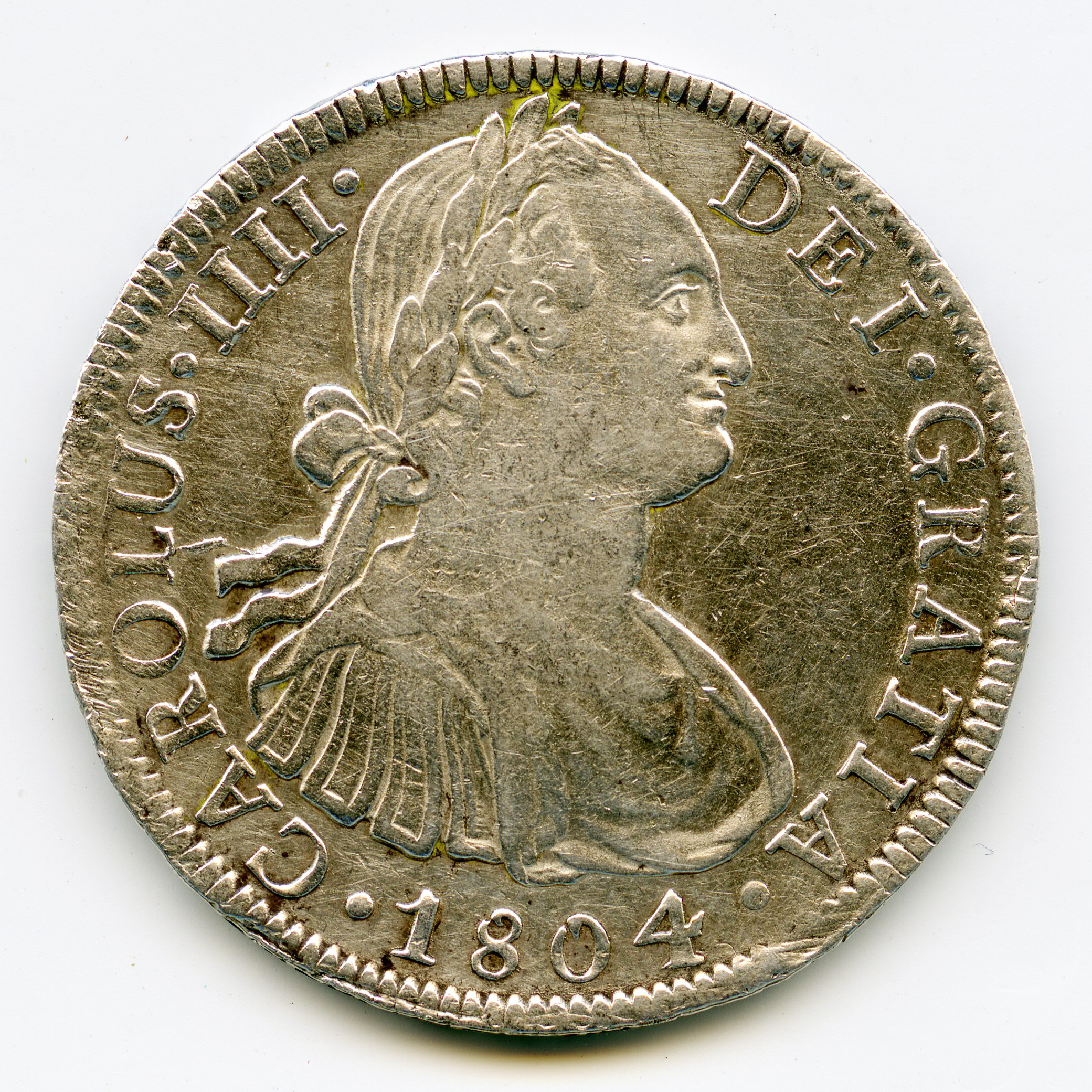 Mexique - Carlos IV - 8 Reales - 1804 avers