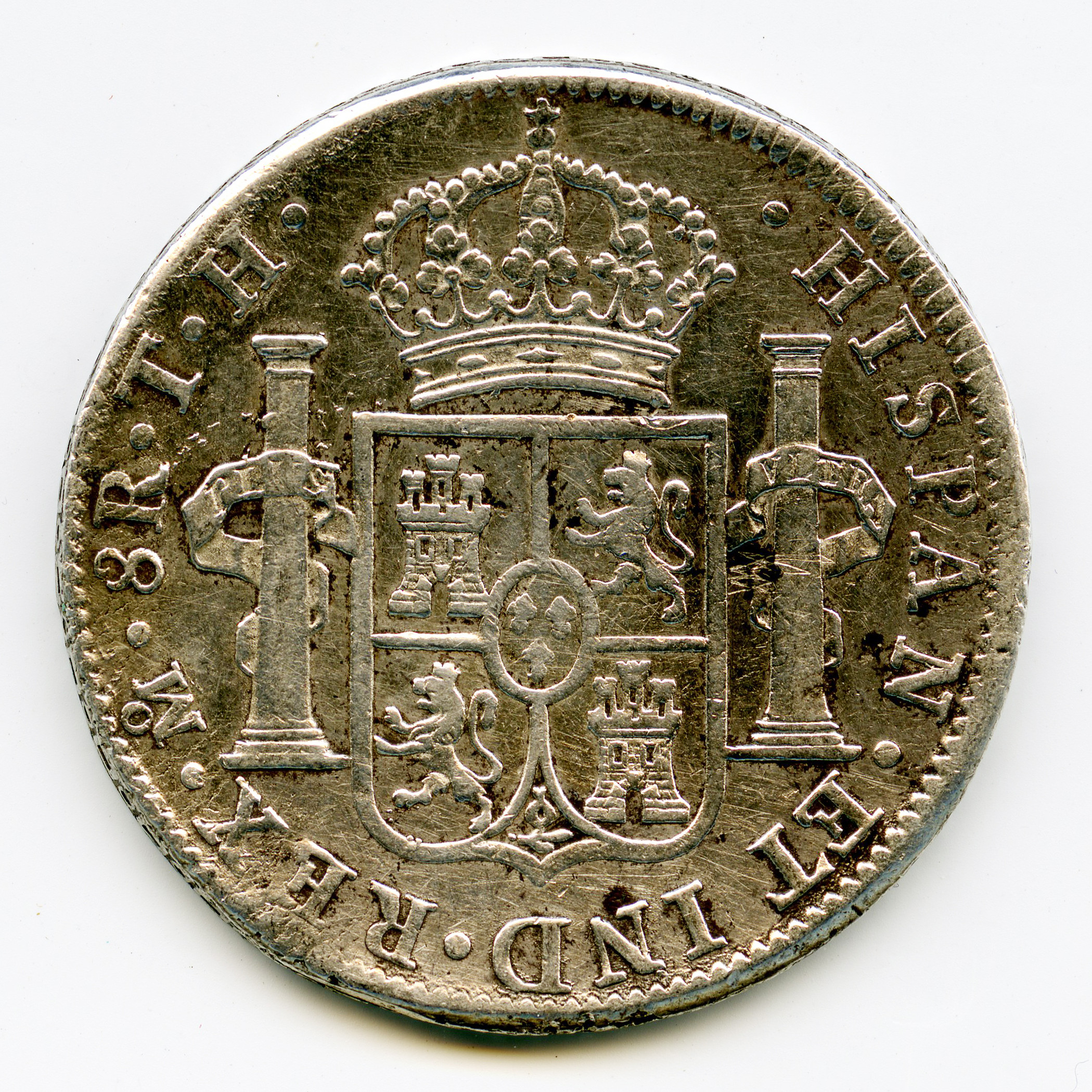 Mexique - Carlos IV - 8 Reales - 1804 revers
