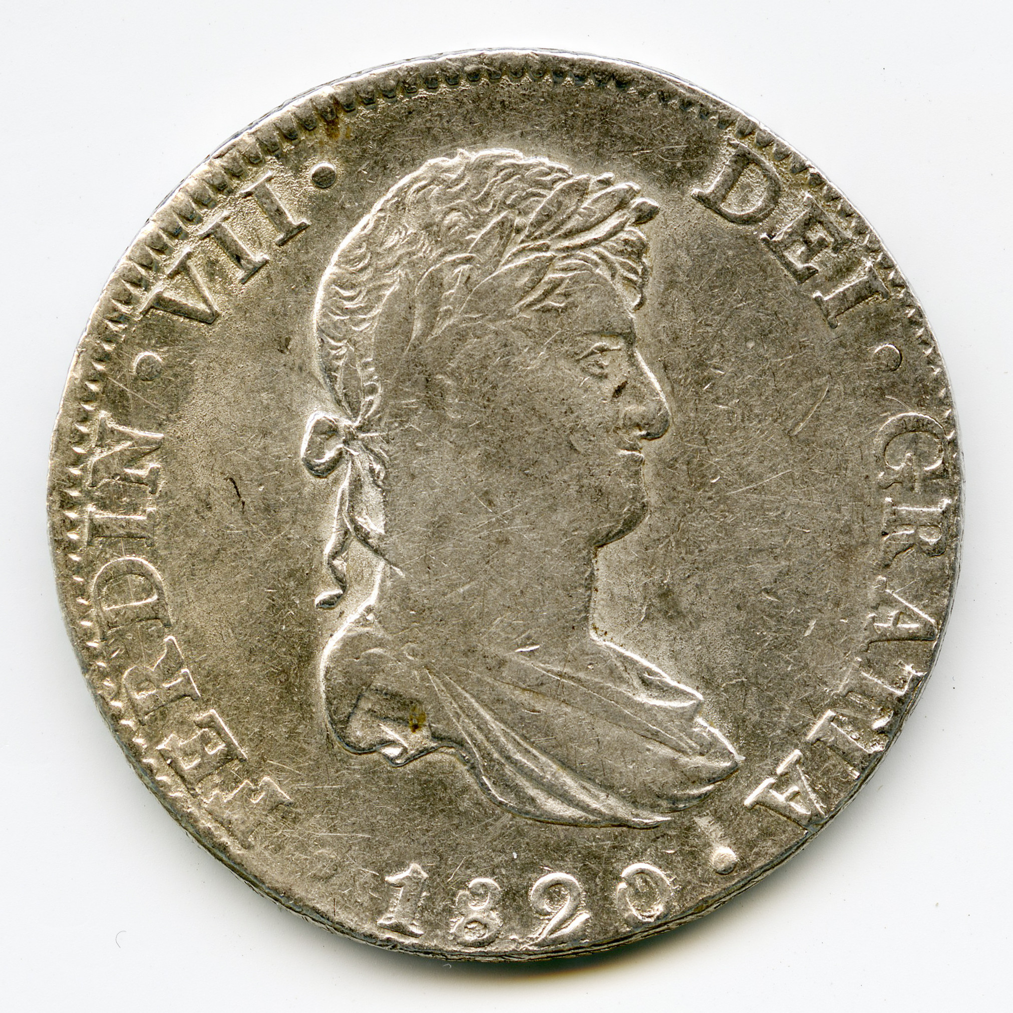 Mexique - Ferdinand VII - 8 reales - 1820 avers