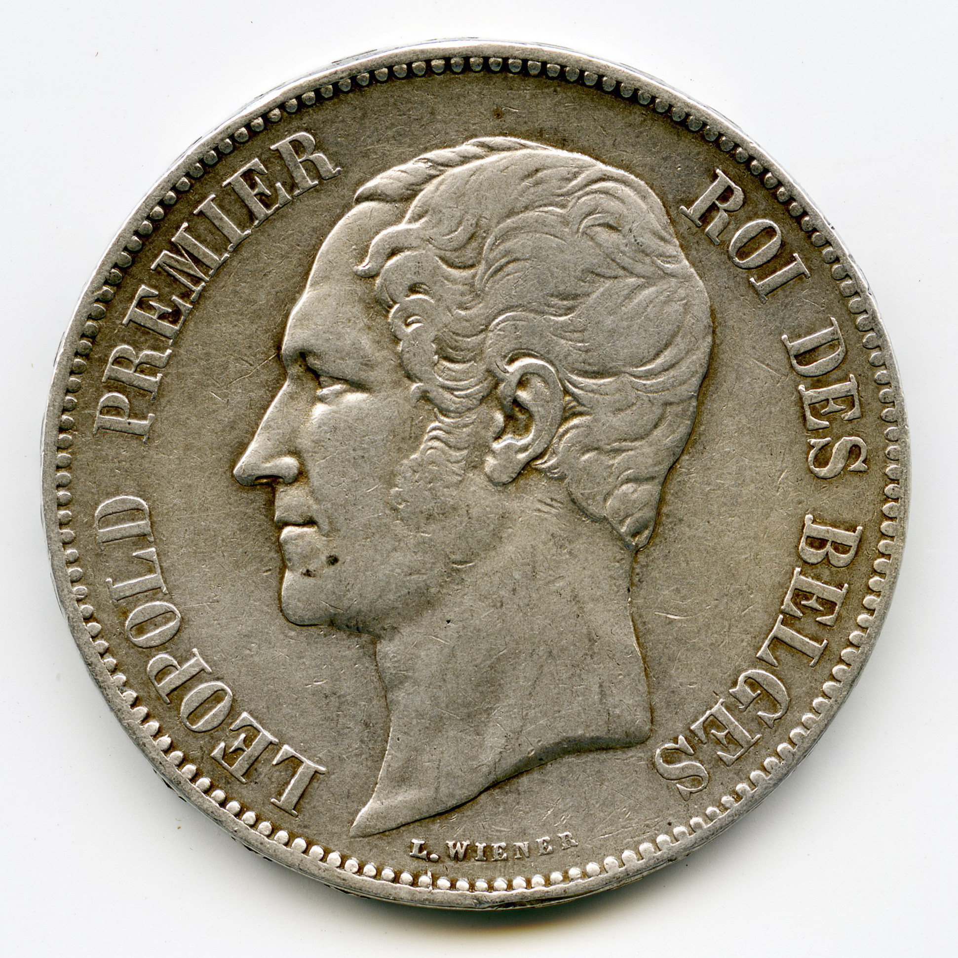 Belgique - Léopold Ier - 5 Francs - 1851 avers Belgique - Léopold Ier - 5 Francs - 1851 avers