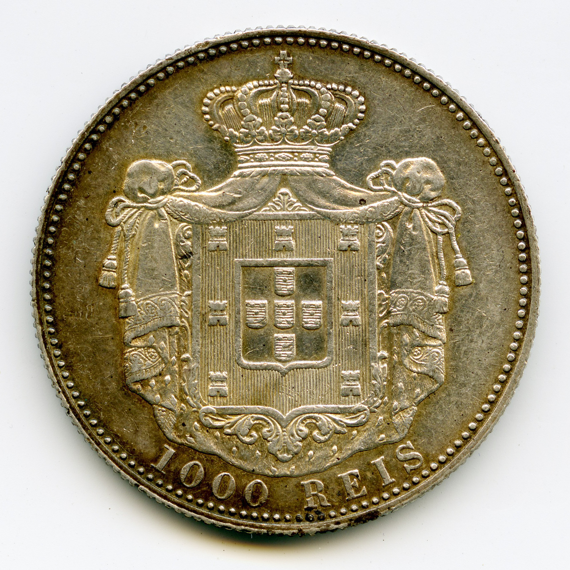 Portugal - Carlos Ier - 1000 Reis - 1899 revers