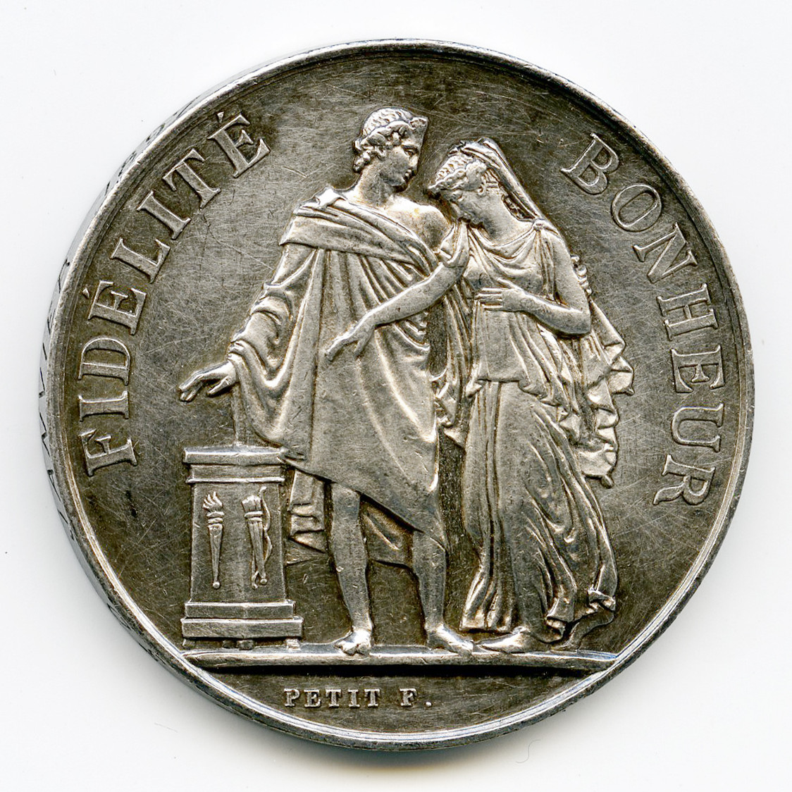 Médaille de mariage - 1897 avers Médaille de mariage - 1897 avers