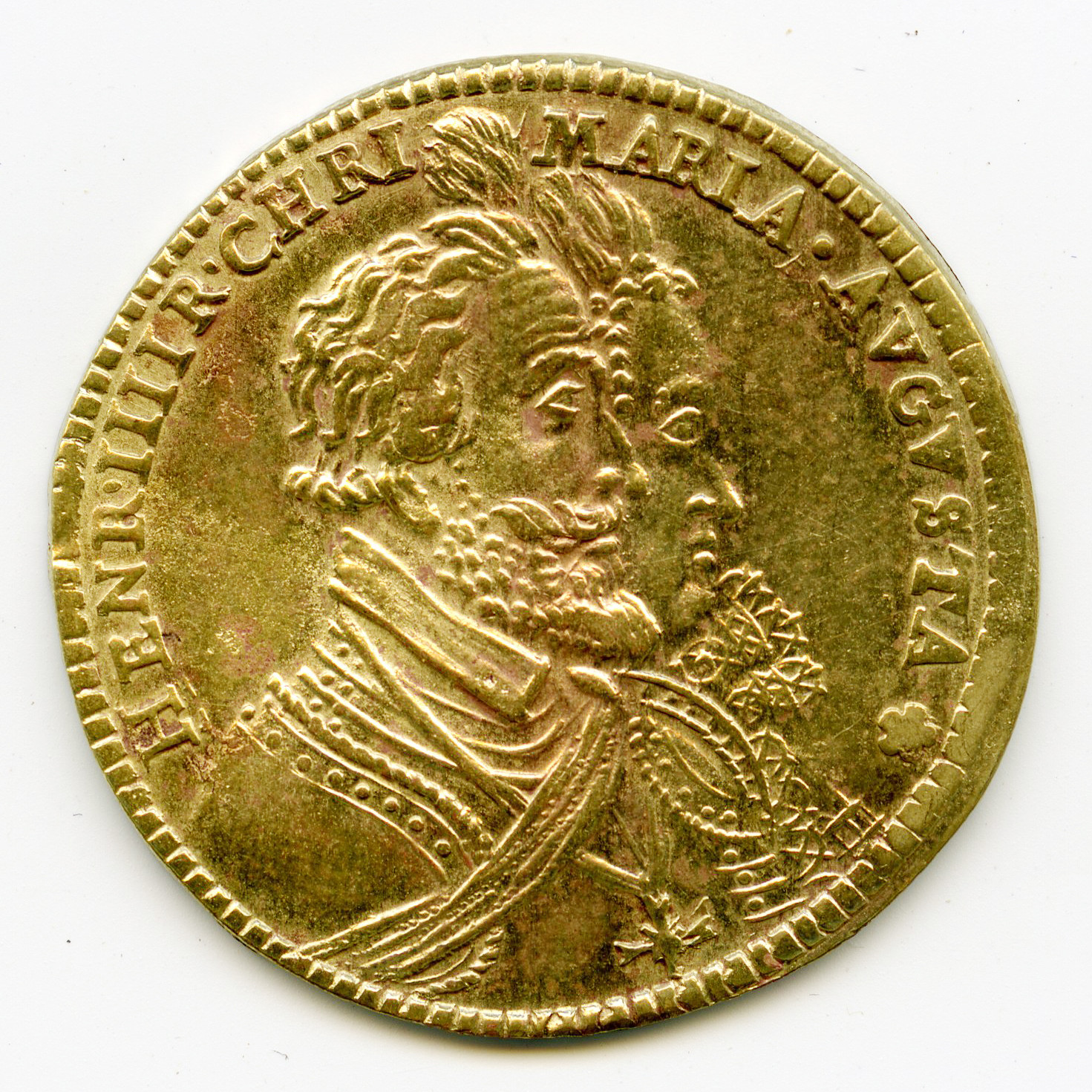 Jeton - Henri IV et Maria Augusta avers Jeton - Henri IV et Maria Augusta avers