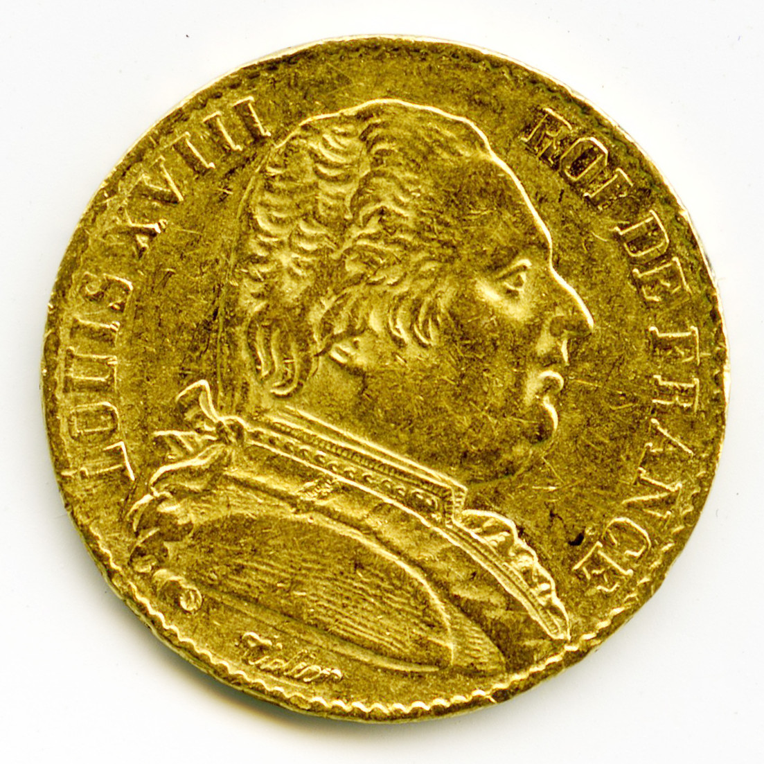Louis XVIII - 20 Francs - 1814 A avers Louis XVIII - 20 Francs - 1814 A avers