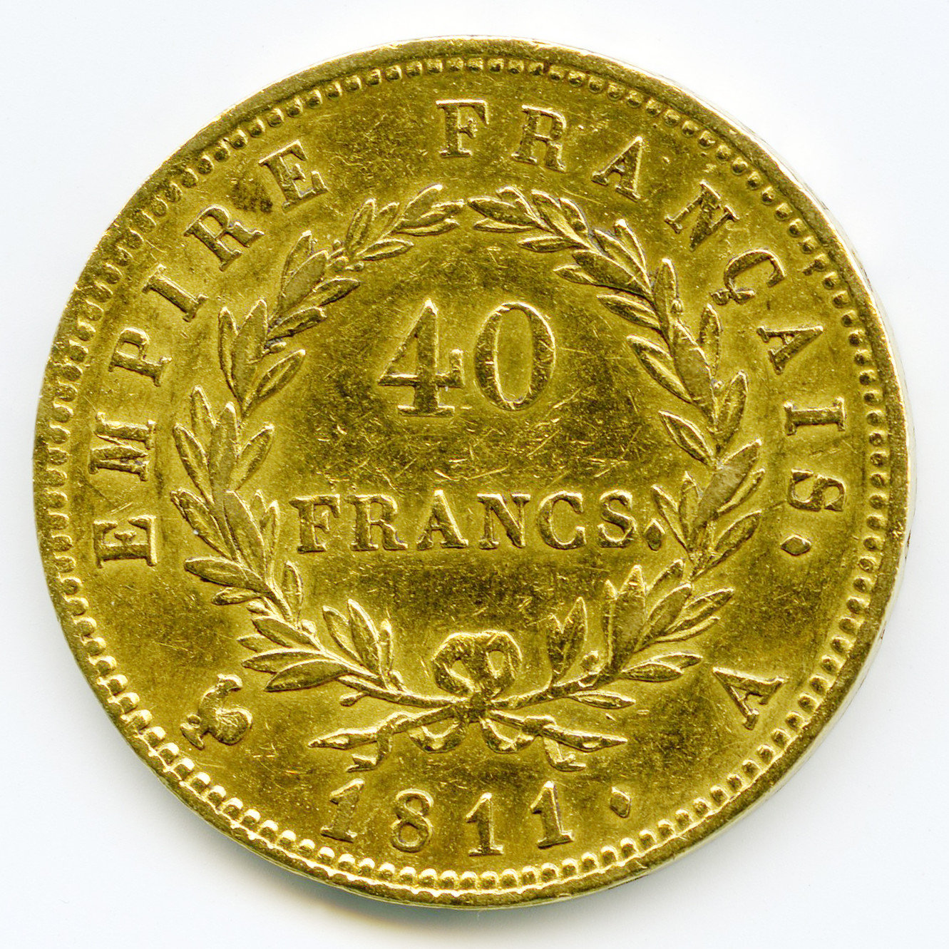 Napoléon Ier - 40 Francs - 1811 A revers