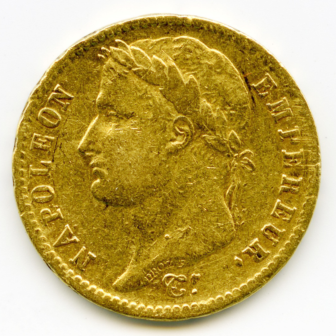 Napoléon Ier - 20 Francs - 1809 A avers