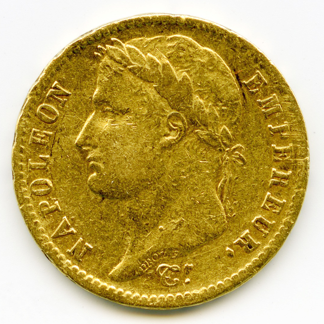 Napoléon Ier - 20 Francs - 1809 A avers Napoléon Ier - 20 Francs - 1809 A avers