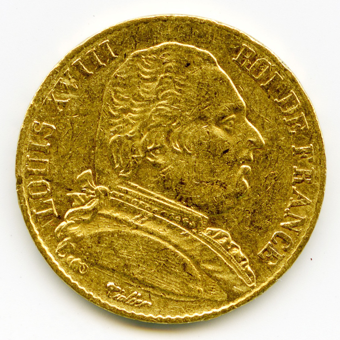 Louis XVIII - 20 Francs - 1815 A avers