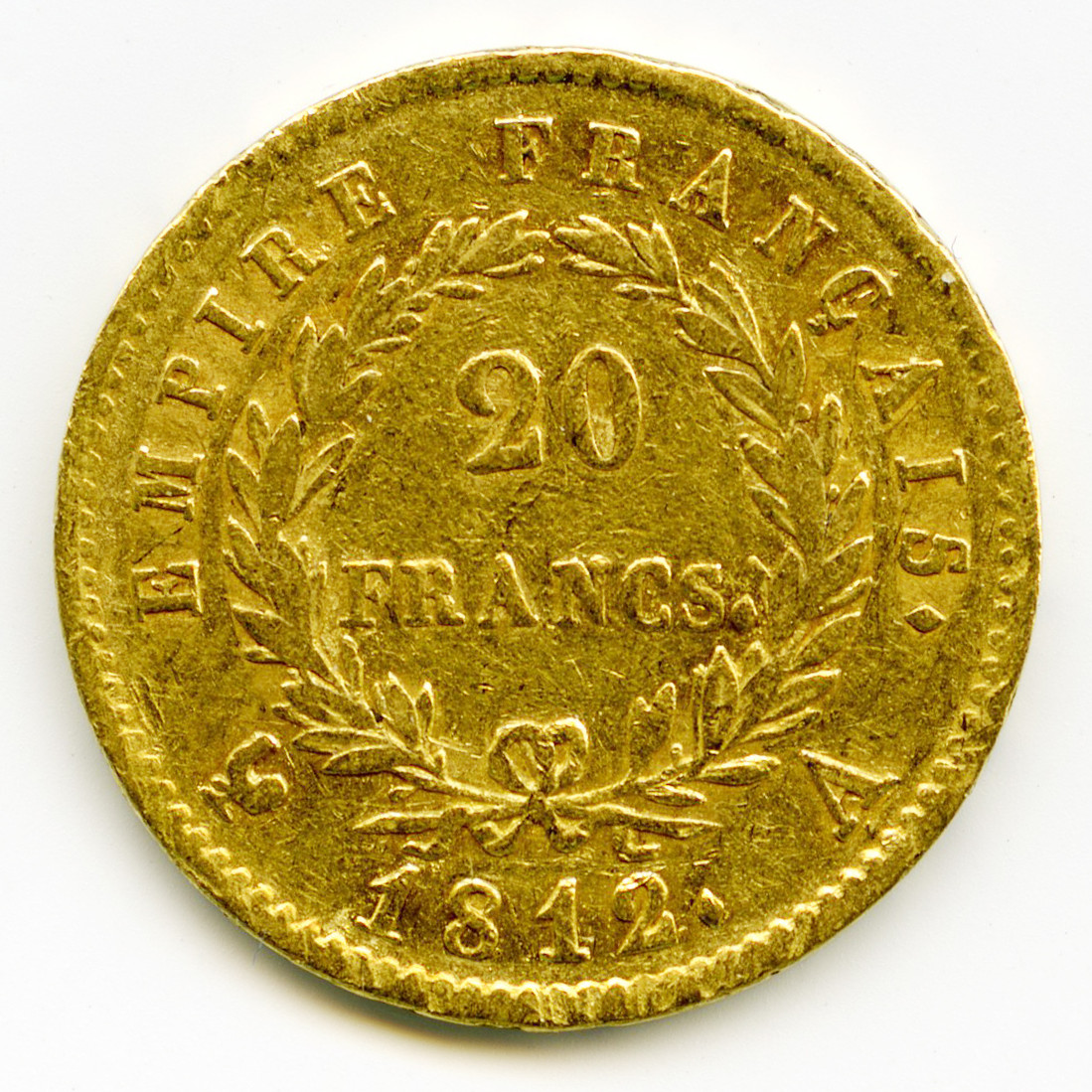 Napoléon Ier - 20 Francs - 1812 A revers