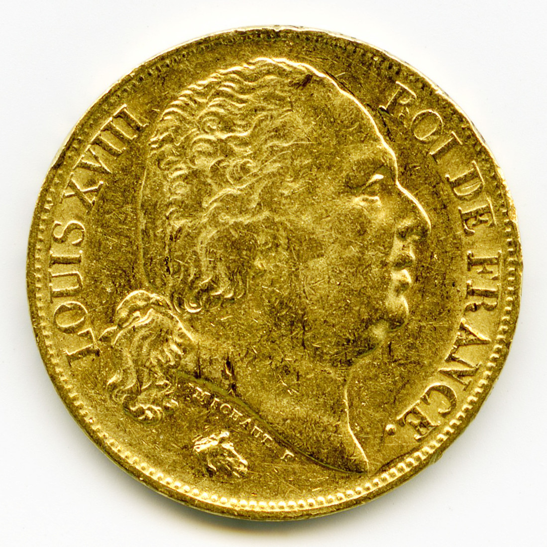 Louis XVIII - 20 Francs - 1817 A avers Louis XVIII - 20 Francs - 1817 A avers