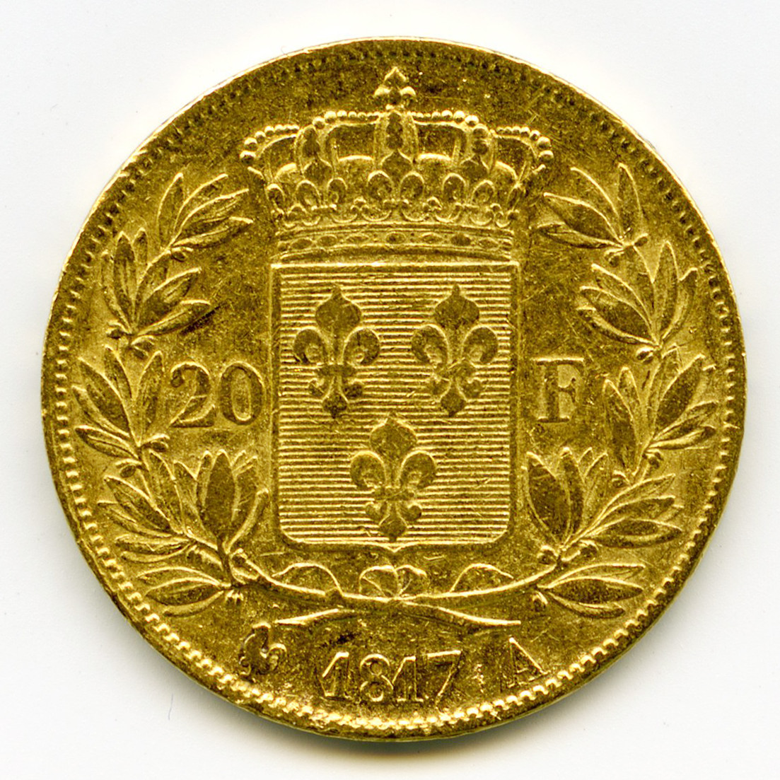 Louis XVIII - 20 Francs - 1817 A revers Louis XVIII - 20 Francs - 1817 A revers