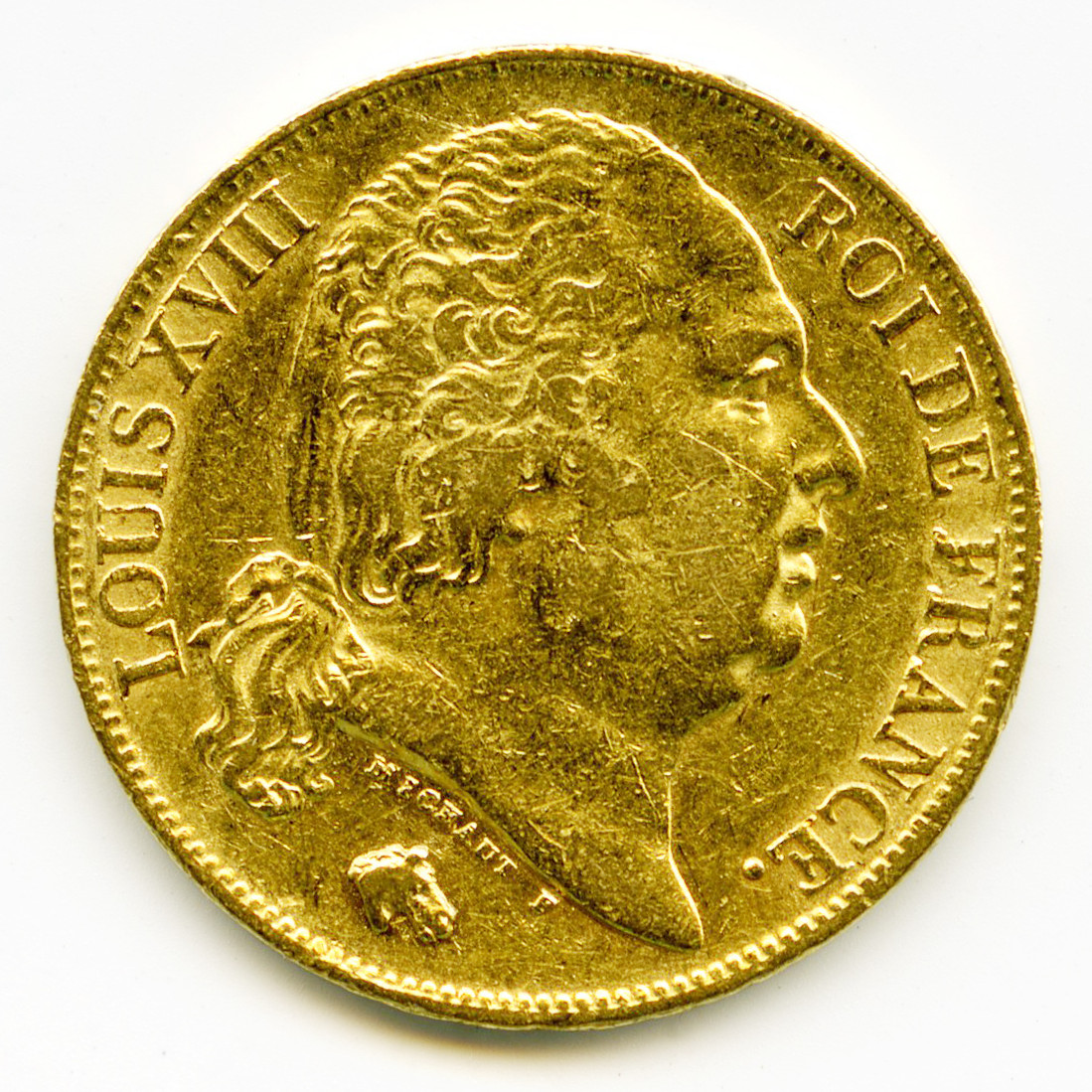 Louis XVIII - 20 Francs - 1817 A avers Louis XVIII - 20 Francs - 1817 A avers