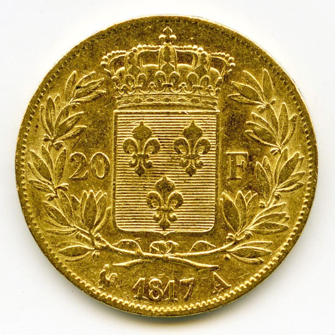 Louis XVIII - 20 Francs - 1817 A revers