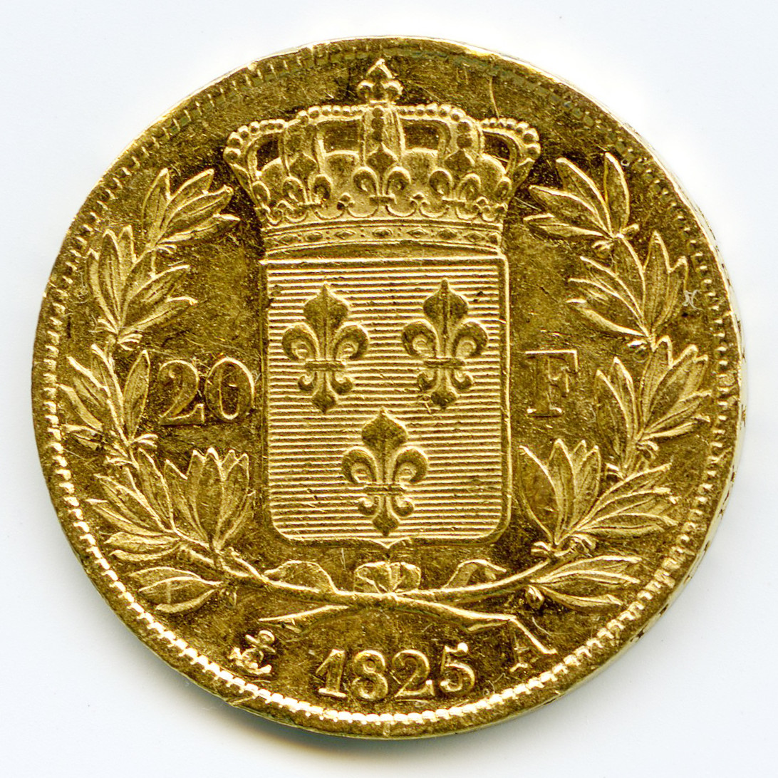 Charles X - 20 Francs - 1825 A revers