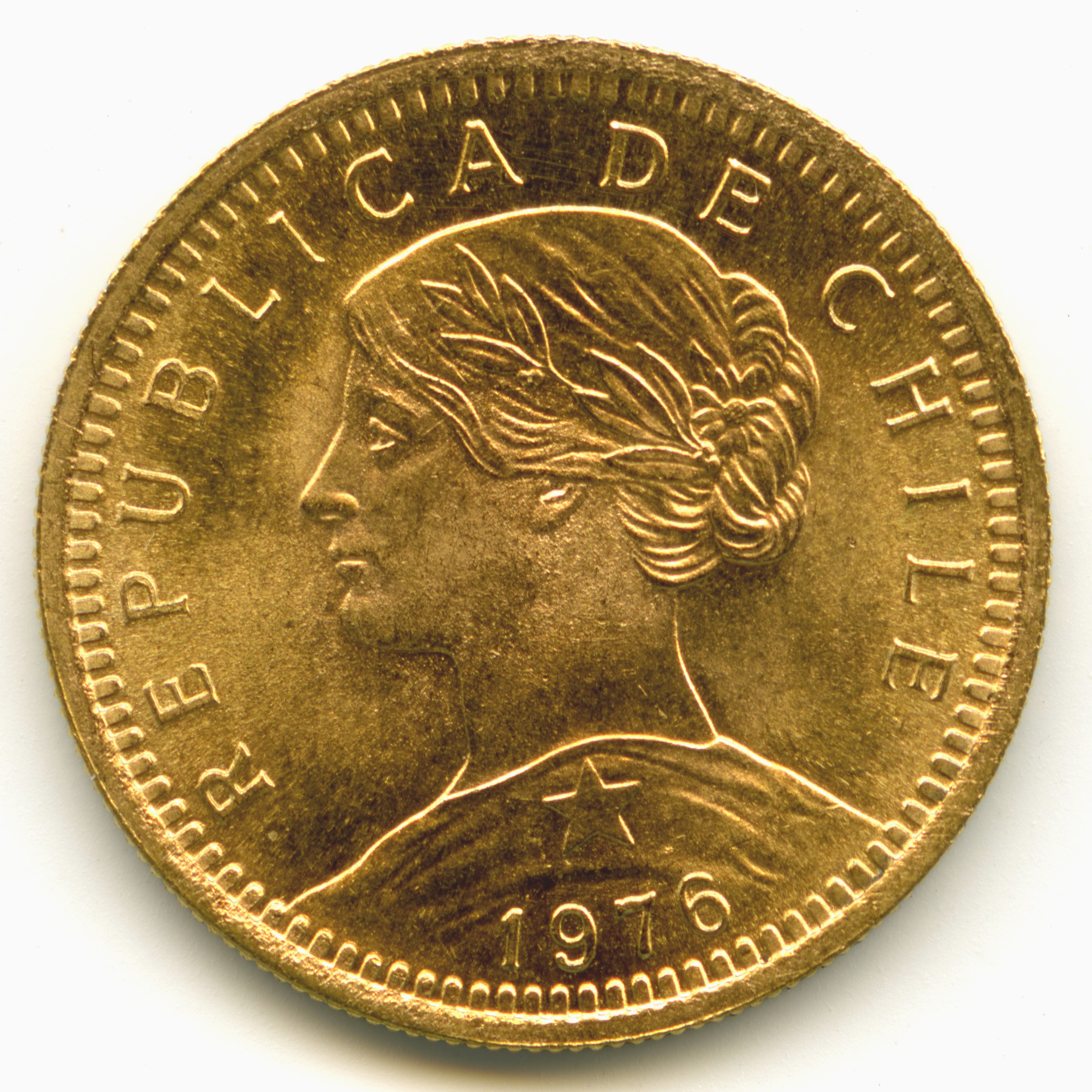 Chili - 20 Pesos - 1976 avers