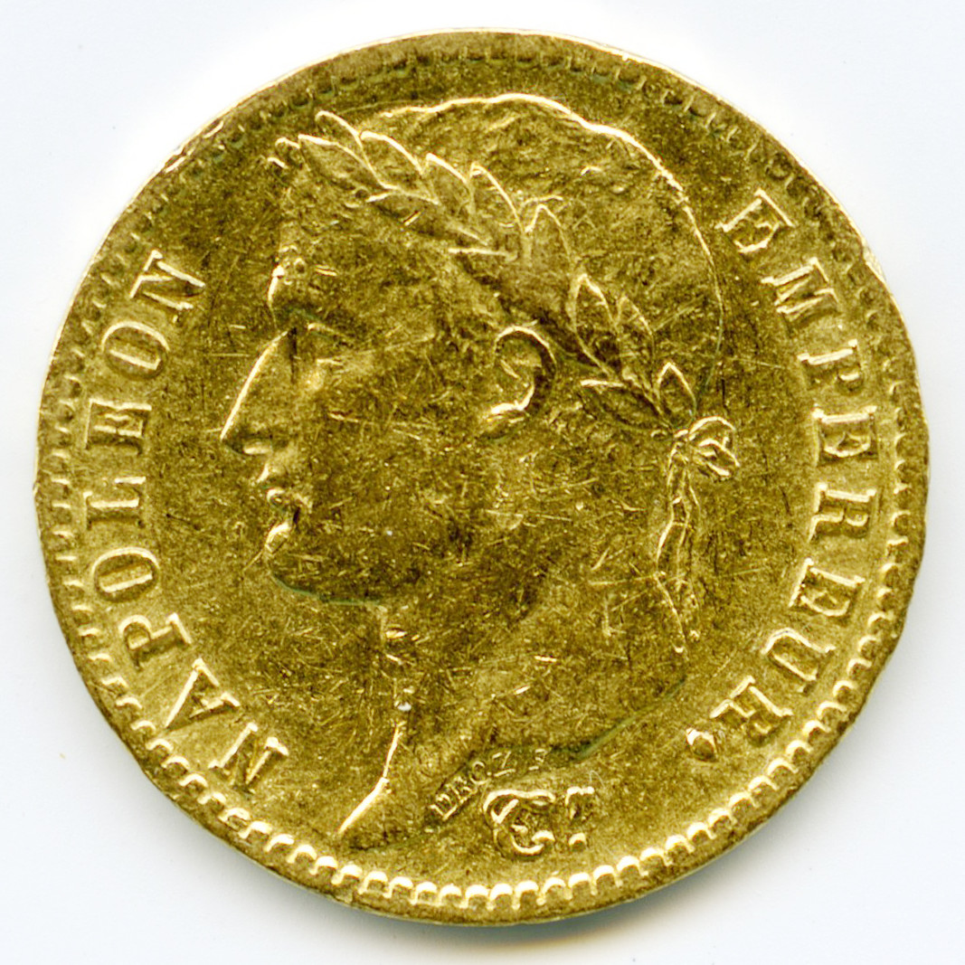 Napoléon Ier - 20 Francs - 1813 A avers