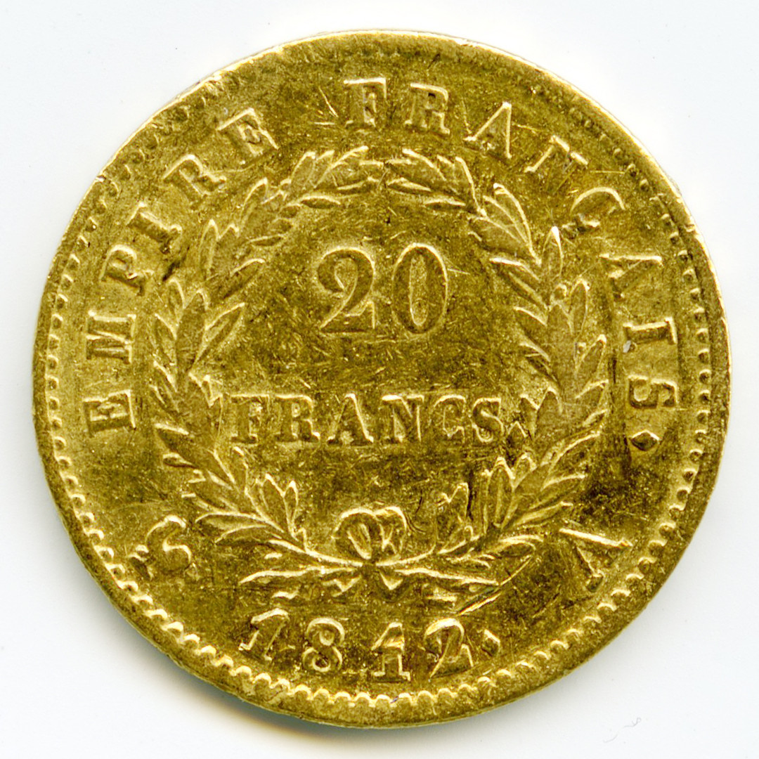 Napoléon Ier - 20 Francs - 1812 A revers