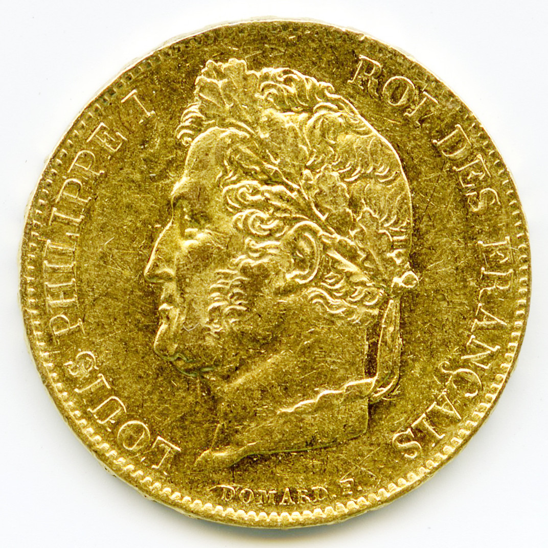 Louis-Philippe Ier - 20 Francs - 1833 A avers