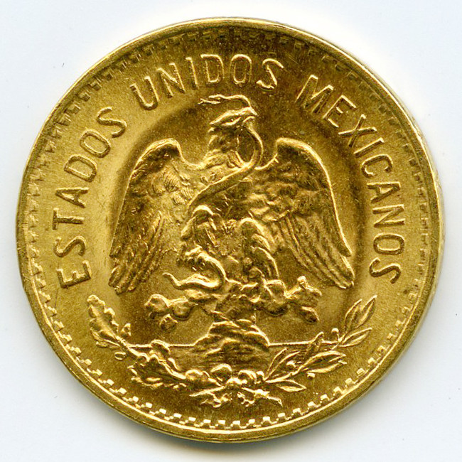 Mexique - 5 Pesos - 1955 avers Mexique - 5 Pesos - 1955 avers