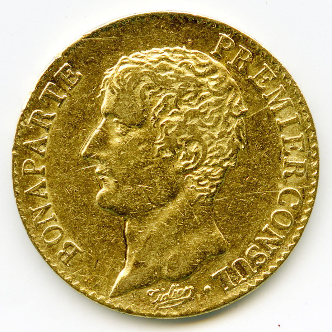 Napoléon Premier Consul - 20 Frs - An 12 avers Napoléon Premier Consul - 20 Frs - An 12 avers