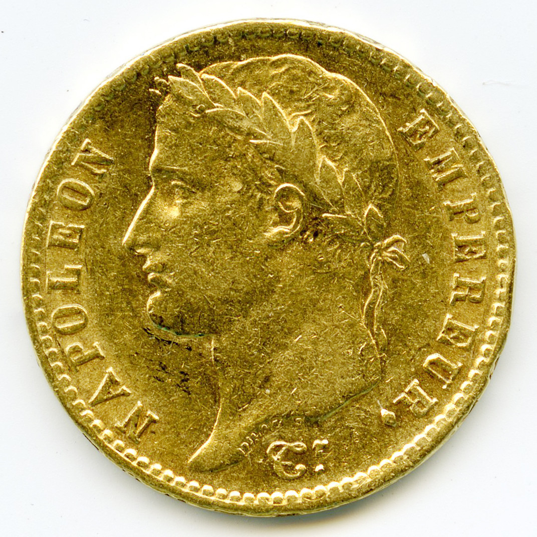 Napoléon Ier - 20 Francs - 1810 A avers