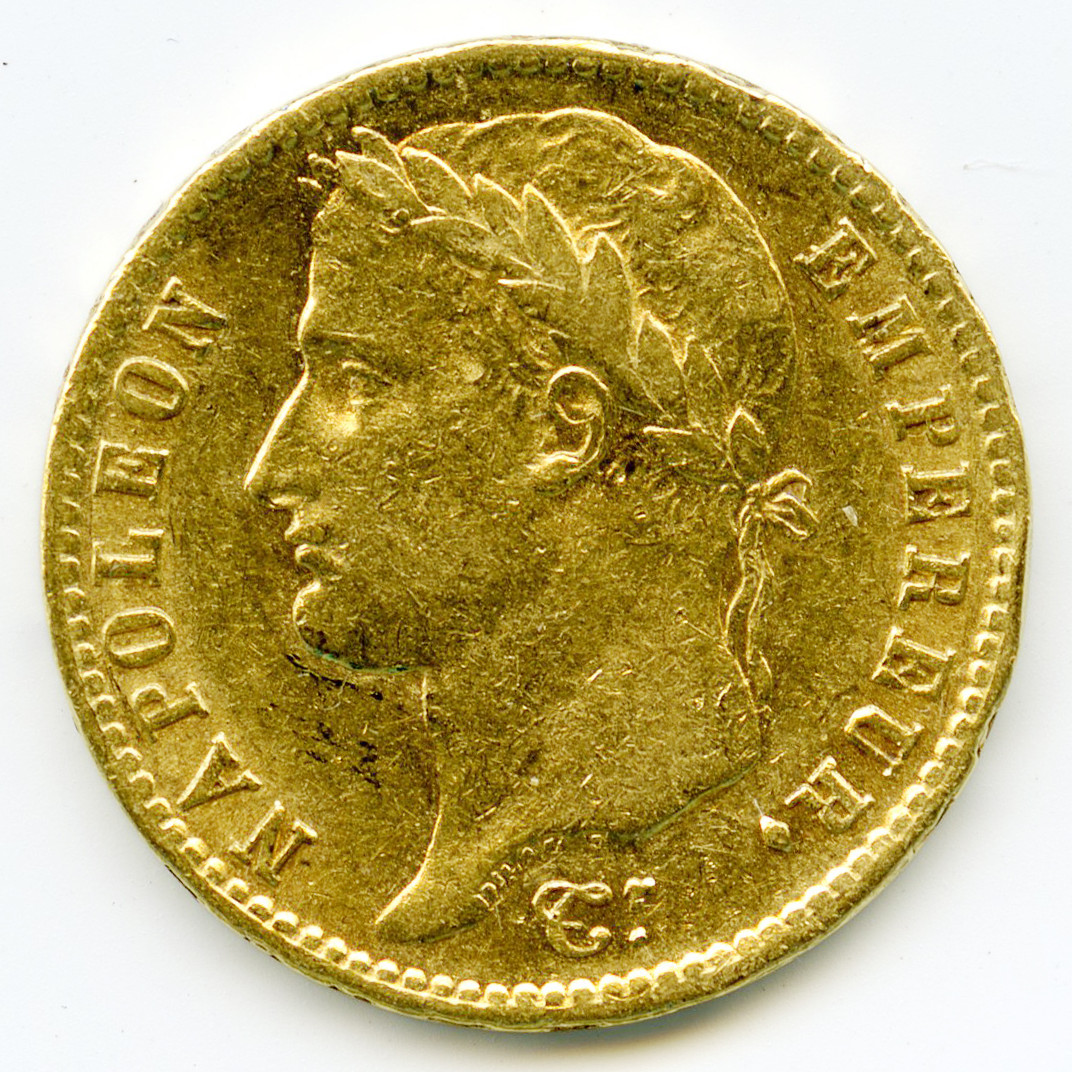 Napoléon Ier - 20 Francs - 1810 A avers Napoléon Ier - 20 Francs - 1810 A avers