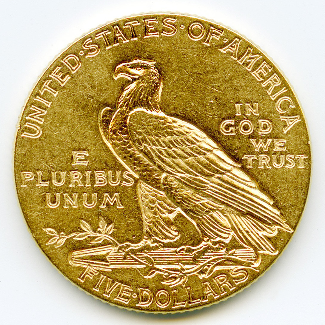 USA - 5 Dollars - 1913 revers USA - 5 Dollars - 1913 revers