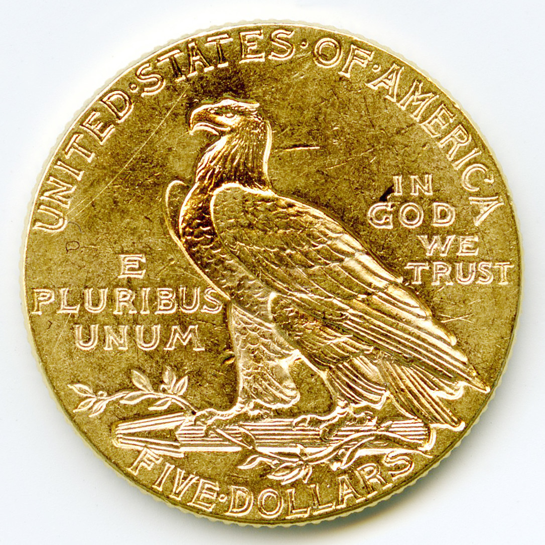 USA - 5 Dollars - 1912 revers USA - 5 Dollars - 1912 revers
