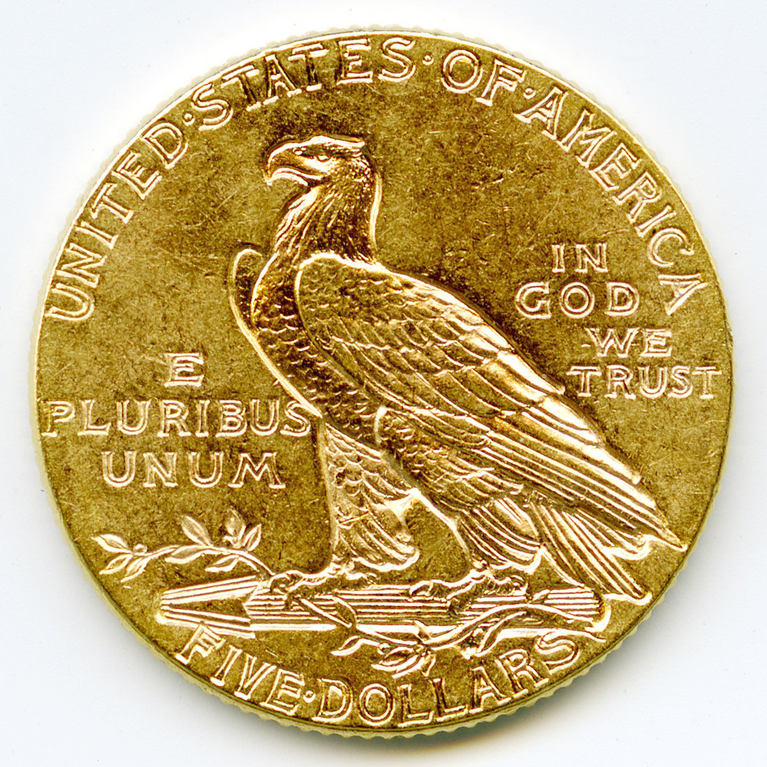 USA - 5 Dollars - 1912 revers